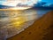 Kihei Sunset and Beach Footprints