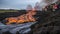 Kilauea Volcano, Big Island, Hawaii, United States. Generative AI