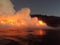 Kilauea Volcano Fire and Steam off Big Island, Hawaii