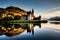 Kilchurn Castle On Loch Awe, Historic Scottish Castle Reflected In The Loch. Close To Glasgow And Glencoe, Famous. Generative AI