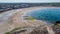 Kilkee and public beach and surrounding cliffs