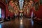 KILKENNY, IRELAND, DECEMBER 23, 2018: Interiors of picture gallery wing also called portrait gallery in Kilkenny castle. A long