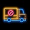 Kill Truck neon glow icon illustration