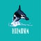 Killer whale orca logo