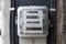Kilowatt hour electricity meter, power supply meter, hour symbol