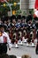 Kilted Bagpipe players