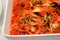 Kimchi into a bowl korean vegetarian