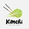 Kimchi Logo Design, Korean Traditional Food Vector, Cabbage Green Vegetable Logo Illustration, Company Brand Icon