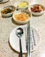 Kimchi and meshed potato - Korean food