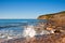 Kimmeridge Bay seascape with rocks