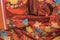Kimono fabric detail