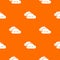 KInd cloud pattern vector orange