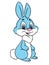 Kind funny rabbit character illustration cartoon