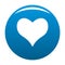 Kind heart icon vector blue