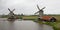 Kinderdijk Dutch Windmill Countryside