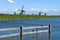 Kinderdijk Netherlands windmills with mallard ducks