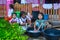 Kindergarten kids in rural nursery school washing dishes, bowls