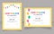 Kindergarten party participants certificates design template set