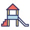 Kindergarten, play area Isolated Vector Icon which can be easily modified or edit