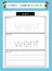 Kindergarten Sight Words Practice Worksheet