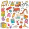 Kindergarten toys and equipment doodle set