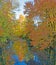 Kinderhook Creek reflections Fall sugar maple trees