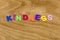 Kindness kind help charity gentle spell children letters