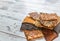 Kinds baked thin healthy seed crackers