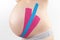 Kinesio tape on pregnant.