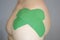 Kinesiotaping, kinesiology tape - application for back pain