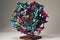 kinetic sculpture made of interlocking shapes and colors