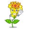 King allamanda flower isolated in the mascot