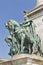 King Arpad on the Millennium Memorial in Budapest, Hungary