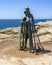 King Arthur or Gallos Statue at Tintagel Castle in Cornwall