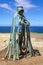 King Arthur or Gallos Statue at Tintagel Castle in Cornwall