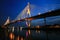 King Bhumibol Mega Bridge at twilight