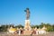 The King Chao Anouvong statue erected in 2010 in a park honoring his name in Vientiane, Laos