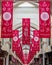 King Charles III Coronation Banners in the Burlington Arcade