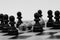 King in chess has fallen to several pawns