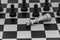 King in chess has fallen to several pawns