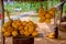 King Coconuts Are Displayed For Sell On Small Roadside Stall In Sigiriya