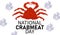 King crab on white background vector illustration