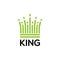 King crown data logo design