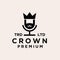 King crown knight podcast logo icon design