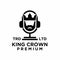 King crown knight podcast logo icon design