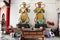 King east God of music and King south and one who causes good growth of roots in Four Heavenly Kings in Tiantan temple at Swatow