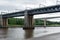 King Edward VII Bridge spans the River Tyne between Newcastle and Gateshead