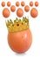 King egg and his subjects