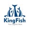 King fish logo design vector