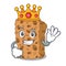 King granola bar mascot cartoon